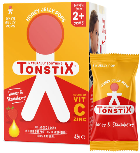 Tonstix Honey & Strawberry – 6 Jelly Pops