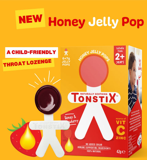 Tonstix Honey & Strawberry – 6 Jelly Pops