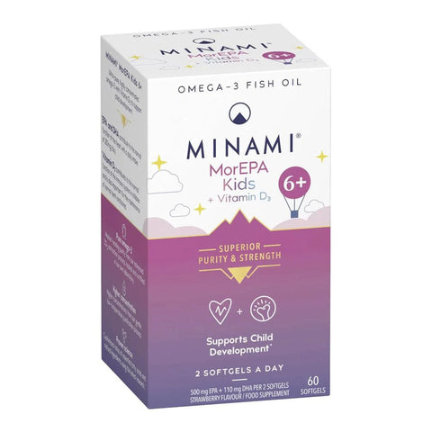 MINAMI MorEPA Kids 6+ Omega-3 - 60 Softgels