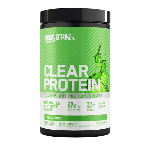 Optimum Nutrition Clear Protein 100% Plant Protein Isolate 280g - Lime Sorbet