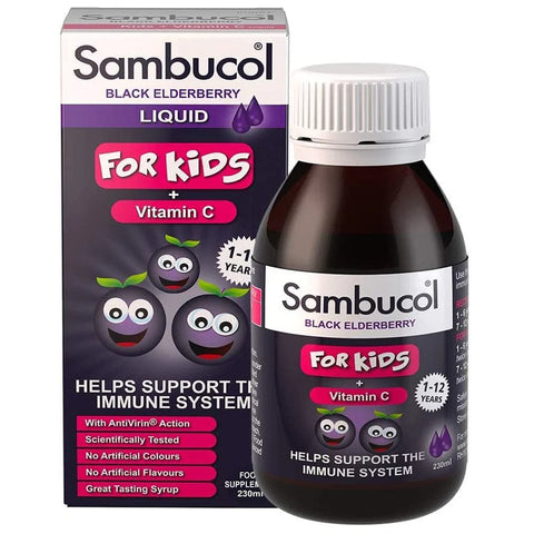 Sambucol Kids Liquid - Black Elderberry + Vitamin C